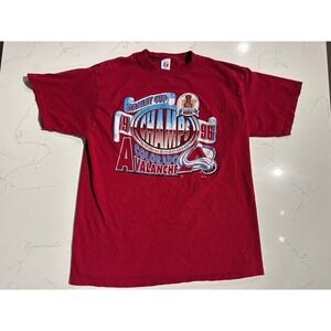 Vintage Colorado Avalanche Stanley Cup Champs T-Shirt